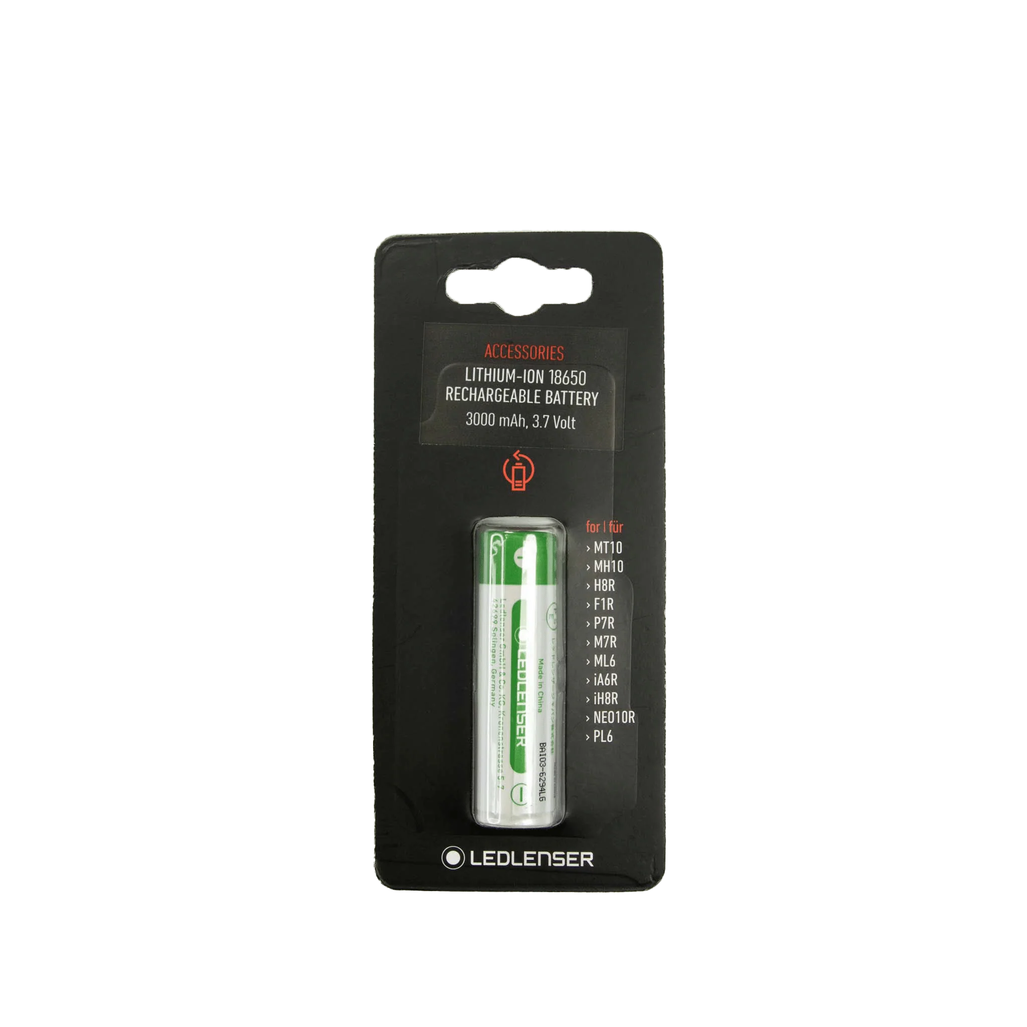 Bateria recargable 18650 de LI-ION 3000mAh - LedLenser